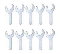 QUARKZMAN 10Pcs Petite ourche 26x100x2.8mm Métrique en Forme de U Clé Plate Simple à Fourche, Super Fine, Petite, Galvanisée, pour Réparation Automobile, Assemblage de Meubles