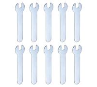 QUARKZMAN 10Pcs Petite ourche 6x66x1.5mm Métrique en Forme de U Clé Plate Simple à Fourche, Super Fine, Petite, Galvanisée, pour Réparation Automobile, Assemblage de Meubles