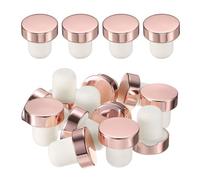 QUARKZMAN 12 Pcs Bouchons De Bouteille De Bordeaux Reutilisables Rose Gold | Bouchon D'etancheite, Pour Bouteilles De bordeaux Maison Bouteilles De Biere, Pour Bouteilles De bordeaux