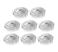 QUARKZMAN 1200 Clous Pour Bardage 1-1/2"x0.12" 15-Degree 304 Acier Inoxydable Anneau Tige Tête Ronde Complète Collée En Bobine Fil Pour Lath And Sheathing Materials