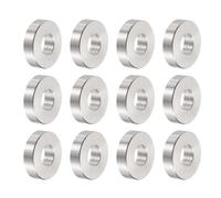 QUARKZMAN 12Pcs Entretoises en Acier Inoxydable 8,5 mm Alésage x 20 mm OD x 6 mm Longueur Bague de Vis Finition Lisse Entretoise Métallique Ronde pour Vis M8 Boulons et Tiges