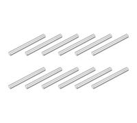 QUARKZMAN 12pcs M6x60mm Goupille Cylindrique Étagère, Goujons Cylindriques Acier Inoxydable 304, Support Cheville d'Étagère Fixation pour Fabrication Industrie Mécanique Installation Meuble