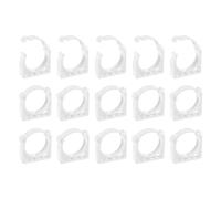 QUARKZMAN 12Pcs Pinces pour Tuyaux d'Eau en PPR, Clips en Plastique en Forme de U avec Clip de Fixation Adaptés aux Tuyaux d'Eau de 63 mm Diamètre Extérieur et aux Tuyaux Flexibles, Blanc