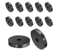 QUARKZMAN 12pcs Rondelles en Caoutchouc Anti-Vibration Épaises, Entretoise Plate Amortisseur pour Connexions Électriques Réparations Automobiles Appareils, 60mm OD x 12mm ID x 10mm Hauteur