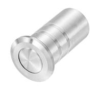 QUARKZMAN 13mm/0.51" Protège-Serrure De Porte, 304 Acier Inoxydable Insert De Verrou Coulissant Antipoussière Sécurisé, Accessoires De Verrou À Boulon Pour Serrure Intérieure Et, Argent