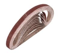 QUARKZMAN 13mm x 457mm Bandes de Ponçage, 18 Pièces 80 Grains Bande Abrasive en Oxyde D'Aluminium pour Travail du Bois, Polissage Métallique, Affûteuse de Couteaux