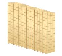 QUARKZMAN 15 Feuilles 1800 Pièces Carreaux Miroir Mosaïque Auto-Adhésifs 10x10mm Mini Autocollants Miroirs Carrés pour Boules Disco DIY Déco Maison/Fête, Or