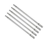 QUARKZMAN 150mm Long Tournevis Embouts x 5PCS 1/4" Hexagonale Tige T20 Sécurité Magnétique Torx S2 pour Installation et Retrait Vis