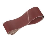 QUARKZMAN 152mm x 2260mm Bandes de Ponçage, 2 Pcs 150 Grains Bande Abrasive en Oxyde D’Aluminium pour Travail du Bois, Polissage Métallique, Affûteuse de Couteaux