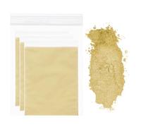 QUARKZMAN 15g/0.53oz Poudre De Mica, Résine Époxy Naturelle 400 Mesh Pigments Nacrés Pour Résine De Coulée, Peinture Auto, Fabrication De Bougies, Art Des Ongles DIY, Or Brillant
