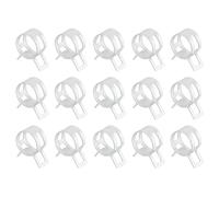 QUARKZMAN 15Pcs Collier De Serrage À Bande Ressort 15mm Argent