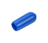 QUARKZMAN 15Pcs Embouts en Caoutchouc 5mm ID Couvercle d'Embout Rond en Vinyle, Protecteur de Filetage de Vis, Bleu