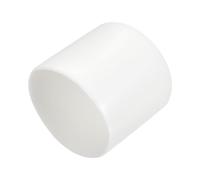 QUARKZMAN 15Pcs Embouts en Caoutchouc de 26mm de Diamètre Intérieur, Couvercle d'Extrémité Rond en Vinyle, Protecteurs de Filetage de Vis Blancs