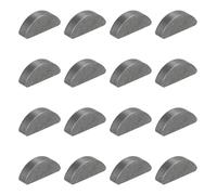 QUARKZMAN 16 Pcs Clavette Woodruff, 16x4x6mm Acier Carbone Metrique Clavette Demi-Lune Outils Clavettes Pour Mechanical Fasteners Industry