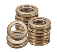 QUARKZMAN 16Pcs Anneaux de Rideau 1-5/7" 42 Mm Id Gris | Anneaux d'Œillets de Rideaux pour Panneaux de Rideaux à Fenêtre Coulissants à Faible Bruit, Chambre de Salle de Bain