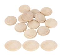 QUARKZMAN 16pcs Bouchons de Fleurs en Bois, 25mm/0.98" Cache Vis en Bois Bouchons Bouteille Réutilisable pour Cacher Trous de Vis Nœuds Décoration Meubles Travail Artisanat (30x25mm)