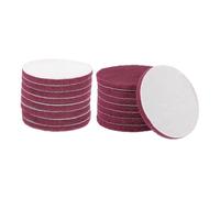 QUARKZMAN 16pcs Disques Nettoyage Abrasifs 400 Grits 5 Pouces Brosse Pour Perceuse Disque Conditionnement Surface À crochet Disque Ponçage Pads Récurage Pour Cuisine, Rouge