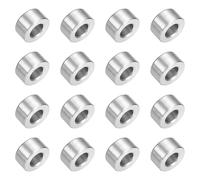 QUARKZMAN 16pcs Entretoise Acier Inoxydable 304, Entretoise Métallique à Vis Ronde 1/2"OD x 1/4"ID x 1/4"Longueur(12x7x7mm), Rondelle Non Filetée Support pour M7 Vis Boulons Écrous Tige