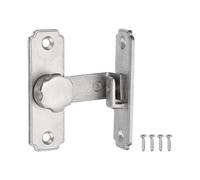 QUARKZMAN 1Pcs 64mm/2.52" Verrou Pour Porte Coulissante, Verrou À Bascule 90 Degrés Pour Portes Battantes & Coulissantes, Loquet De Sécurité En Acier Inoxydable Avec Vis Pour Jardin Salle De