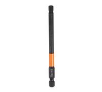 QUARKZMAN 1Pcs H5 Embout de Tournevis Hexagonal 5mm Métrique Pointe Plate 1/4" Tige Hexagonale 100mm (4") Longueur Magnétique Phosphate Noir Embouts de Tournevis à Six Pans Creux