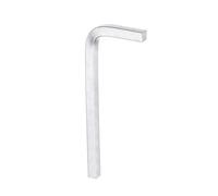 QUARKZMAN 1Pcs Jeu de Clés à Tête Carrée en Forme de L oulon à 4 Points en Acier au Chrome-Vanadium de 6 mm pour les Projets de Bricolage de Réparation à Domicile de Base, Argent