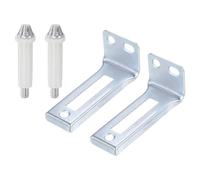 QUARKZMAN 2 Ensembles de Quincaillerie pour Porte Pliante Avec Pivot Inférieur et Plaque de Support en Métal - Kit de Quincaillerie pour Porte Pliante, Porte Accordéon, Porte de Grange