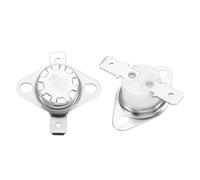QUARKZMAN 2 Pack Thermostat KSD301 195°C/383°F Disjoncteur Thermique | Matériau Céramique, 10A Normalement Fermé N.C Interrupteur Thermique À Disque À Ressort Réglable, Pour Micro-Ondes