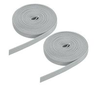 QUARKZMAN 2 Pcs 6M Sangle pour Volet Roulant 14 mm pour Enrouleur de Volet Roulant à Visser Enrouleur de Sangle en Saillie, Portes Fenêtres Store Remplacement Kit de Réparation, Gris