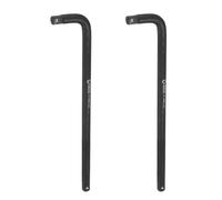 QUARKZMAN 2 Pcs Barre De Cliquet 1/2" Drive 13" Long CR-V Steel L-Shape Barre D'Extension Douille Cliquet Outil Manuel Pour Car Mechanical Equipment Repair, Black