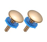 QUARKZMAN 2 Pcs Bouchon De Trou D'évier De Cuisine, Bouchon De Robinet En Laiton Massif Avec Anneau En Silicone, Bouchon Décoratif Universel Pour Robinet, Bouchon D'obturation En Métal