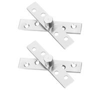 QUARKZMAN 2 Pcs Charnière Pivotante Invisible pour Porte, Charnière Cachée, Rotation à 360 Degrés pour Porte Secrète, Bibliothèque, Porte Battante, 3,74 Pouces