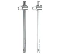 QUARKZMAN 2 Pcs arre Coulissante 1/2" Drive 10" Long En Acier Allié 50BV30 Poignée En T Pour Écrou D'Essieu Outil Manuel Pour Réparation D'Équipement Mécanique Automobile, Argenté