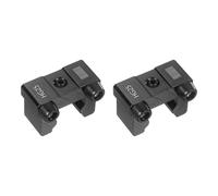 QUARKZMAN 2 Pcs HG25 Guidage Linéaire Rail Fixe Coulisseau, Butée Anti-Choc Avec Coussinet Bloc De Positionnement Pour Machine CNC, Imprimante 3D, Graveur Laser, Haute Précision Assemblage