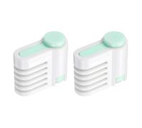QUARKZMAN 2 Pcs Niveleur De Gâteau Trancheur, Trancheur De Gâteau DIY, Coupe-Niveau De Pain 5 Couches Outils De Cuisine Pour Pain Toast Desserts Pâtisserie DIY Cuisson, Vert Clair
