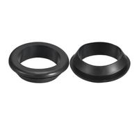 QUARKZMAN 2 Pcs Passe Fil Caoutchouc, 60mm ID, 70mm Diamètre du Trou d'Installation Bouchon de Trou Caoutchouc Creux à Double Face Rond Joint d'Étanchéité pour Câblage Électrique, Noir