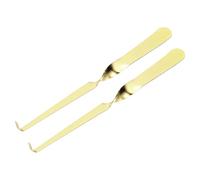 QUARKZMAN 2 Pcs Plonge-Mèche pour Bougies, Éteignoir À Mèche Design Tordu, Or