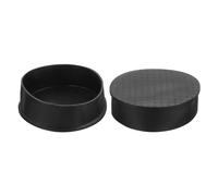 QUARKZMAN 2 Pcs Protection Pied de Chaise, 89mm Embout de Pied de Chaise en PVC sans Marquage Antidérapants Rond Protecteurs de Sol pour Pieds de Table, Noir