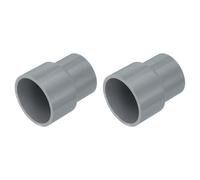 QUARKZMAN 2 Pcs Raccord Réducteur UPVC, 1-1/4"x1" Adaptateur Connexion Droit PVC Pour Tuyau de Plomberie d'Egout Ligne d'Eau Domestique, Gris