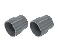 QUARKZMAN 2 Pcs Raccord Réducteur UPVC 2-1/2"x2" Pour Ligne D'eau Gris | Adaptateur Coupleur Droit PVC, Plomberie Égout Maison