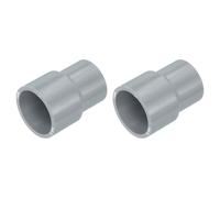 QUARKZMAN 2 Pcs Raccord Réducteur UPVC 3/4"x1/2" Pour Ligne D'Eau Gris | Adaptateur Coupleur Droit PVC, Plomberie Égout Maison