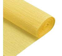 QUARKZMAN 2 Pcs Rouleau de Papier Crépon 210cm de Long 50cm de Large Papier Crepon pour la Cérémonie de Mariage, Diverses Grandes Décorations de Festivals, Jaune