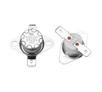 QUARKZMAN 2 Pcs Thermostat KSD301 155°C/311°F 16A Normalement Fermé N.C Interrupteur Thermique À Disque Réglable Pour Micro-Ondes, Four, Machine À Café, Matériau Céramique
