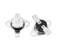 QUARKZMAN 2 Pcs Thermostat KSD301 35°C/95°F 16A Normalement Ouvert N.O Interrupteur À Disque Thermosensible Réglable Pour Micro-Ondes, Four, Cafetière, Matériau Bakélite