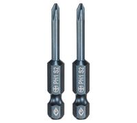 QUARKZMAN 2 Pièce Embout de Tournevis Torx Magnétique, PH1 1/4" Hex Tige 3.5mm Diamètre Tige 50mm Longueur Embout de Vissage Long Hexagonal en Acier S2 pour Retirer les Vis de Fixation