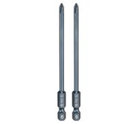 QUARKZMAN 2 Pièce Embout de Tournevis Torx Magnétique, PH1 1/4" Hex Tige 4.0mm Diamètre Tige 100mm Longueur Embout de Vissage Long Hexagonal en Acier S2 pour Retirer les Vis de Fixation