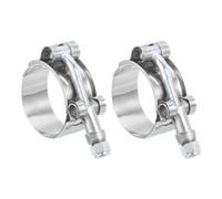 QUARKZMAN 2 Pièces Collier de Serrage en T-Bolt Plage de Travail de 35-40mm | Boulon en Acier Inoxydable 201, Colliers de Serrage pour Tuyau d'Admission d'Intercooler
