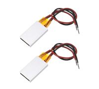 QUARKZMAN 2 Pièces Élément Chauffant PTC, Plaque Chauffante PTC 220V CA/CC Boîtier Aluminium Céramique Film Polyimide Plaque Chauffante 10W-190W 230°C Céramique Thermorégulée à Isolée