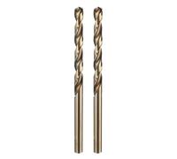 QUARKZMAN 2 Pièces Mèche À creuser Hélicoïdale En Cobalt M35 4.8mm(3/16") Diamètre Mèche Métrique En Acier Rapide Avec Revêtement Titane Pour creuser Métaux Durs, Acier Inoxydable, Fonte