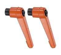 QUARKZMAN 2 Pièces Poignées de levier de serrage M6 Filetage femelle orange | Poignée à bouton réglable, Cliquet à bouton-poussoir, Boulon rotatif à verrouillage rapide, pour tour et machines