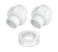 QUARKZMAN 2 Pièces Raccord Union PVC 25mm 3/4 pouce Blanc